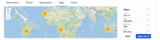 Interactive map screenshot